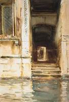 (image for) Handmade Oil painting for home canvas, oil painting framed canvas for living room John Singer Sargenti's art Venetian Passagway